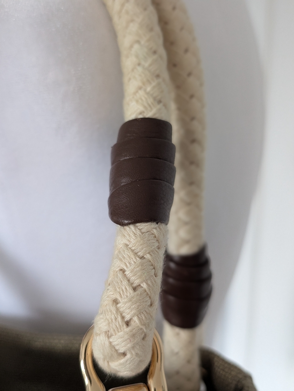 Michael Kors Gold Metallic Tote with Rope Handles - Picture 5 of 14